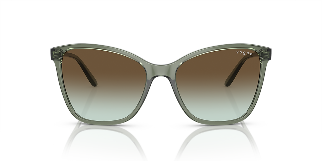 VOGUE EYEWEAR VO5520S Transparent Caramel - Women Sunglasses, Violet Gradient Brown Lens