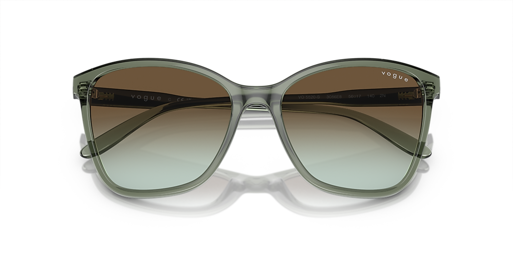 VOGUE EYEWEAR VO5520S Transparent Caramel - Women Sunglasses, Violet Gradient Brown Lens