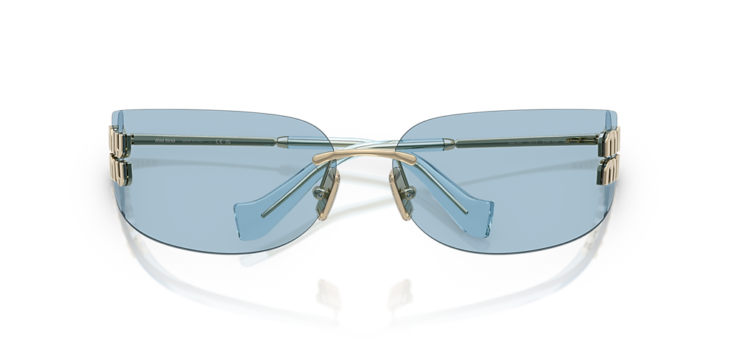 Miu Miu MU A51S M (75 - 14) with Blue lenses and Gold frame