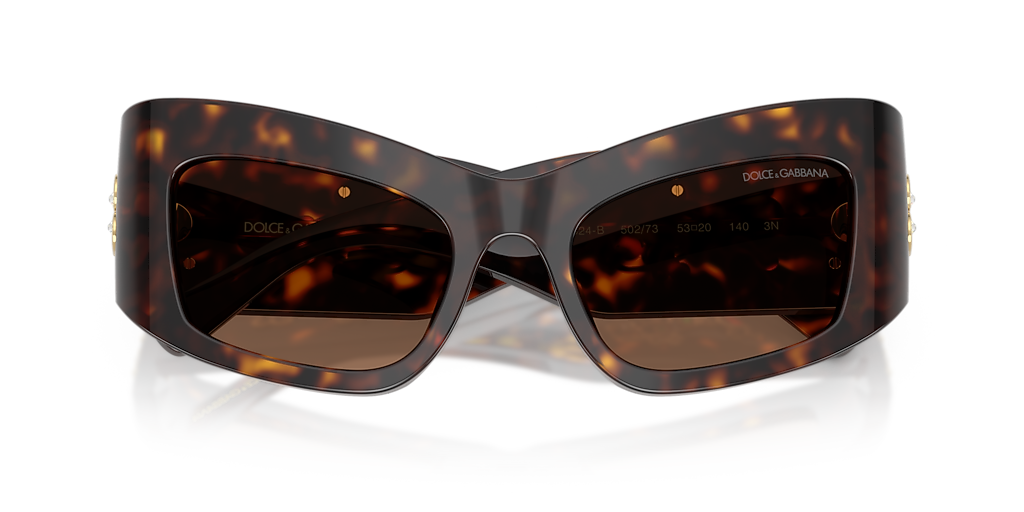 Dolce&Gabbana DG4524B L (53 - 20) with Brown lenses and Tortoise