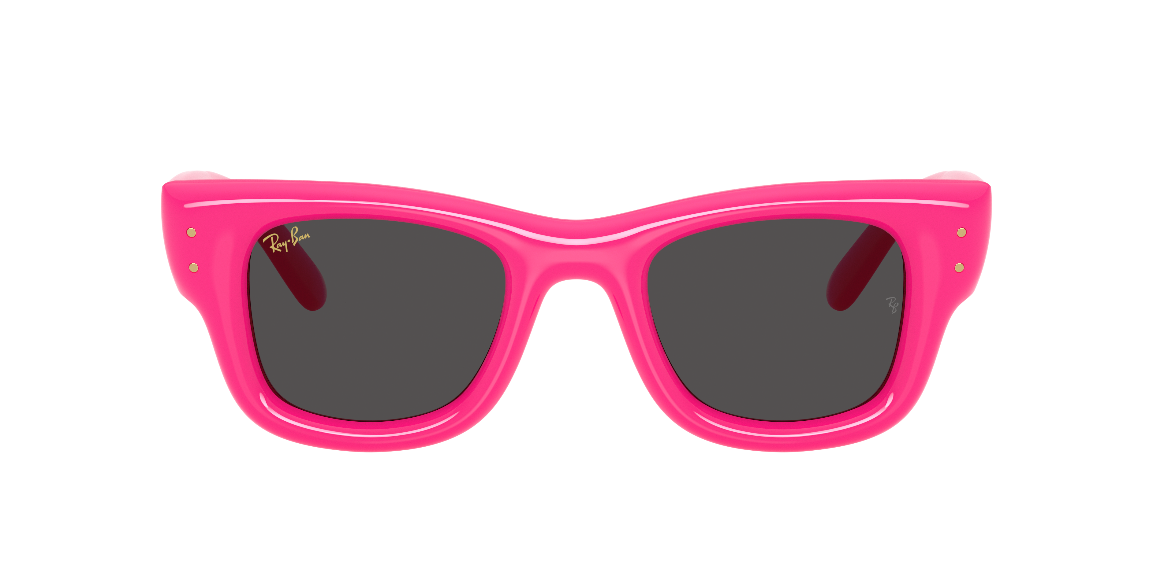 Ray Ban Rayban Rb4940 Wayfarer Puffer By Asap Rocky 683287 Lucido Fucsia Sunglasses In Pink
