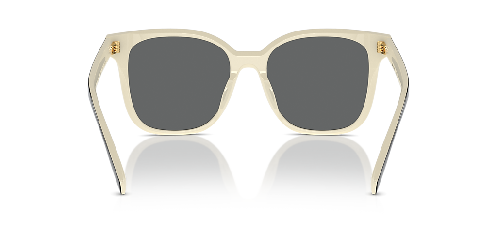 TORY BURCH TY7203U Black/Ivory - Women Sunglasses, Dark Grey Lens