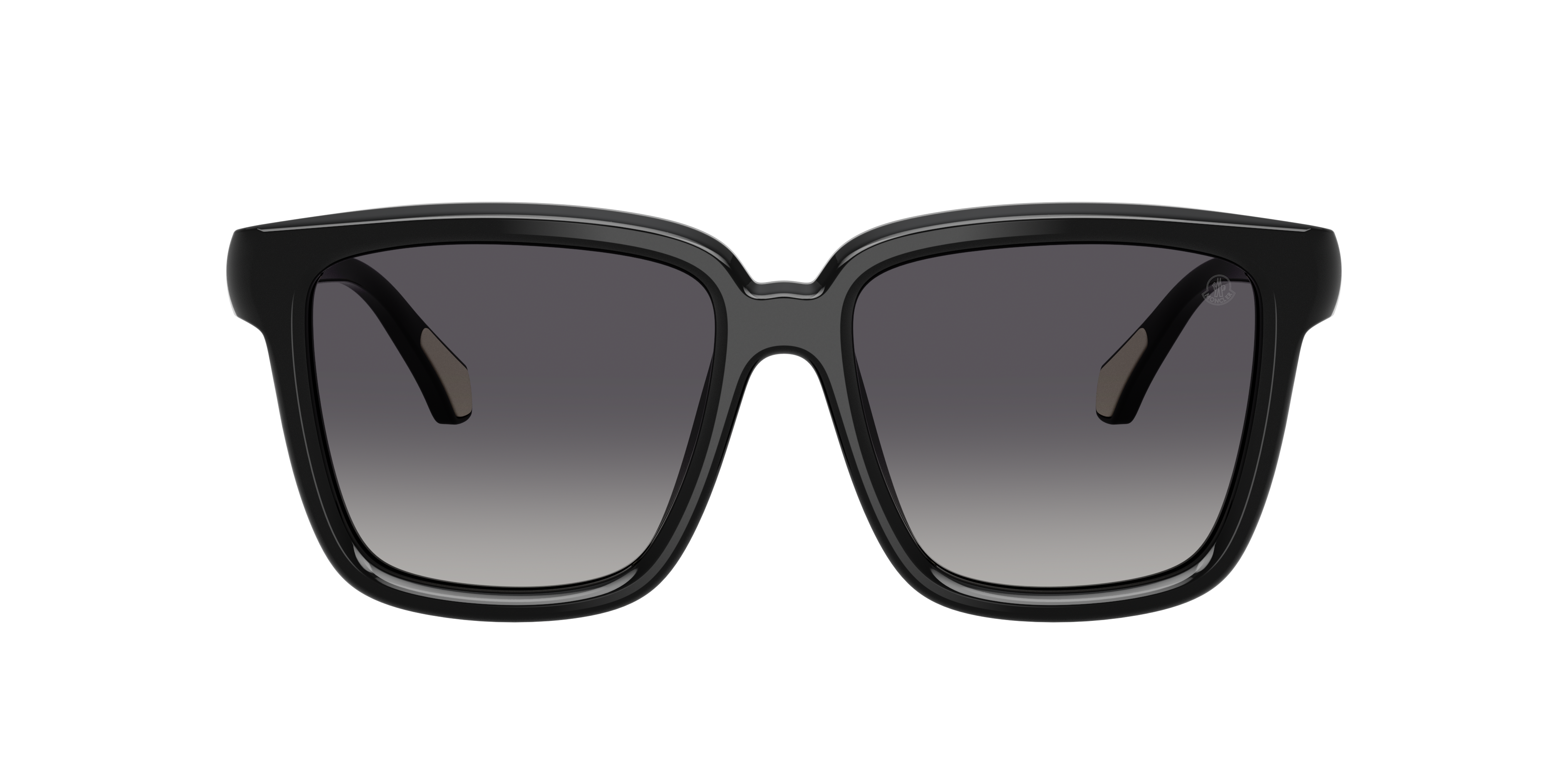 Moncler ME6026 CLASICO M (54 - 16) with Grey lenses and Black