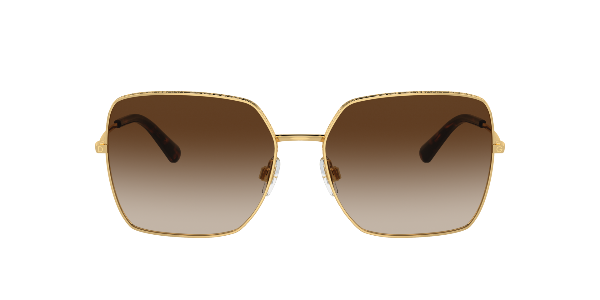 Dolce&Gabbana DG2242 L (57 - 16) with Brown lenses and Gold  display picture 2