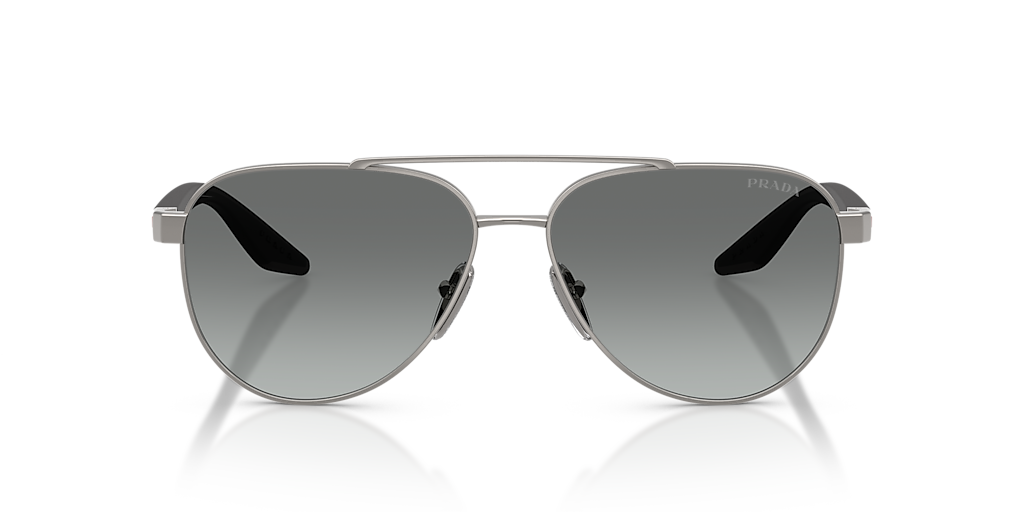 Prada Linea Rossa PS A52S XL (58 - 14) with Grey lenses and Silver