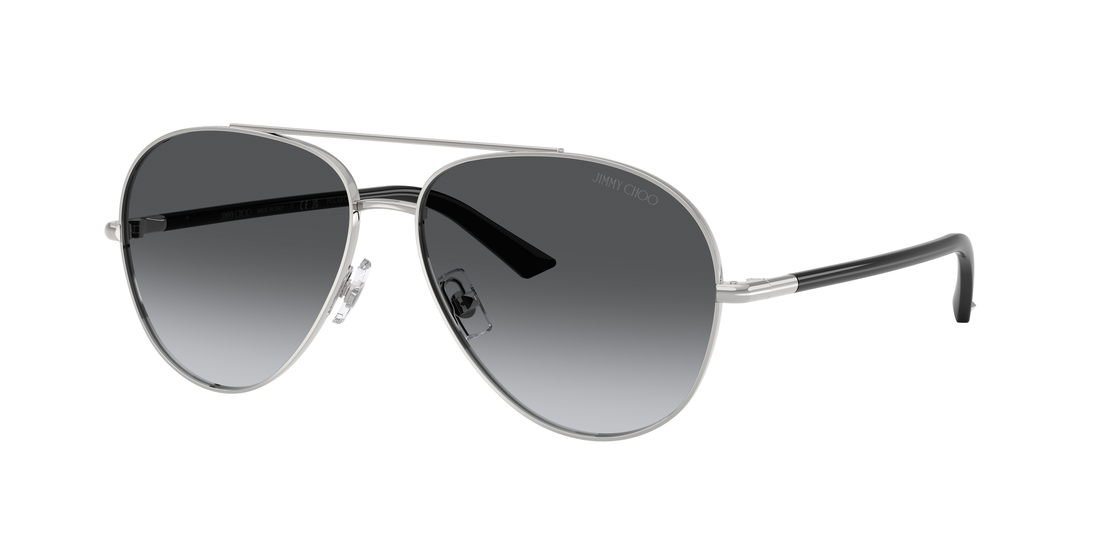 Jimmy Choo Woman Sunglass JC4026 -  Frame color: Silver, Lens color: Polarized Gradient Grey