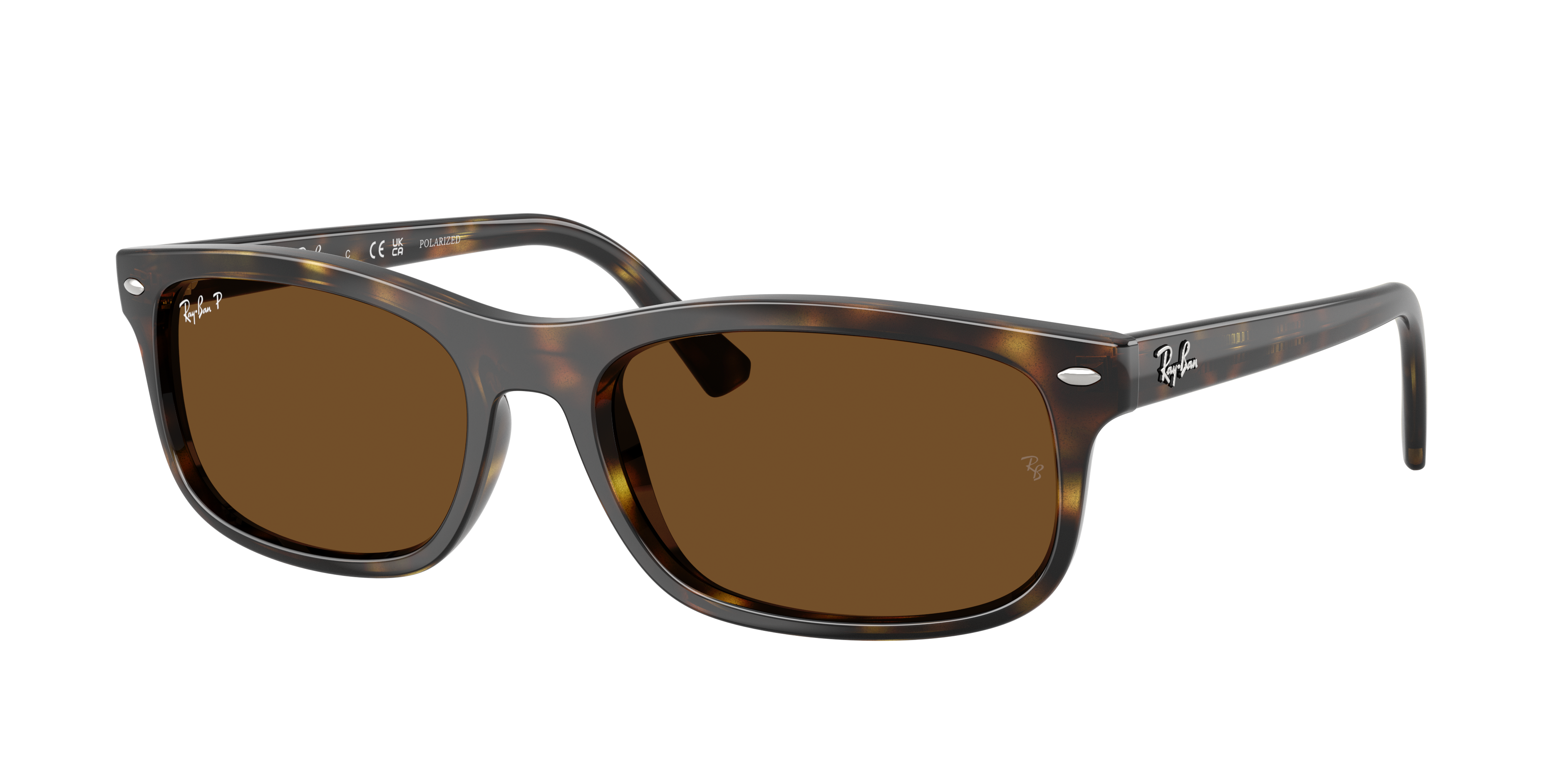 Ray-Ban Unisex Sunglass RB2224 -  Frame color: Havana, Lens color: Polarized Brown