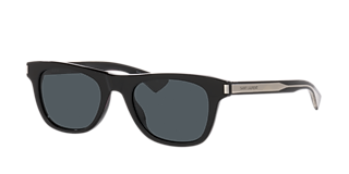 ?️ New Saint Laurent SL276 MICA 001 Sunglasses - Black Frame, Grey Lenses Saint Laurent SL 276 Mica M (55 - 16) with Grey lenses and  main image 3