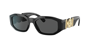Real Versace Sunglasses from sunglass hut Versace VE2238 XL (61 - 13) with Grey lenses and Gold frame  main image 4