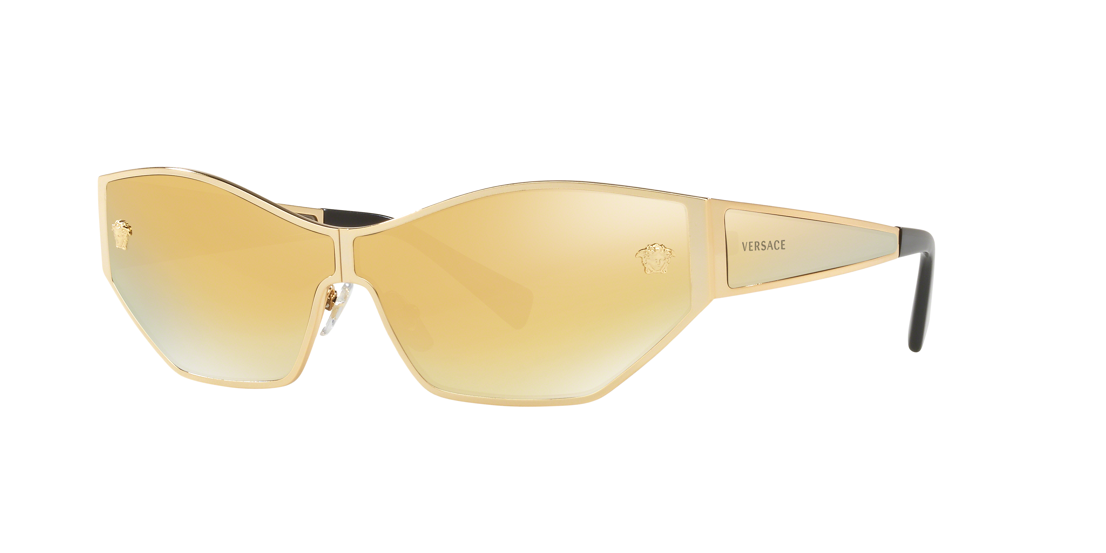 Versace Woman Sunglass VE2205 -  Frame color: Gold, Lens color: Brown Mirror Gold
