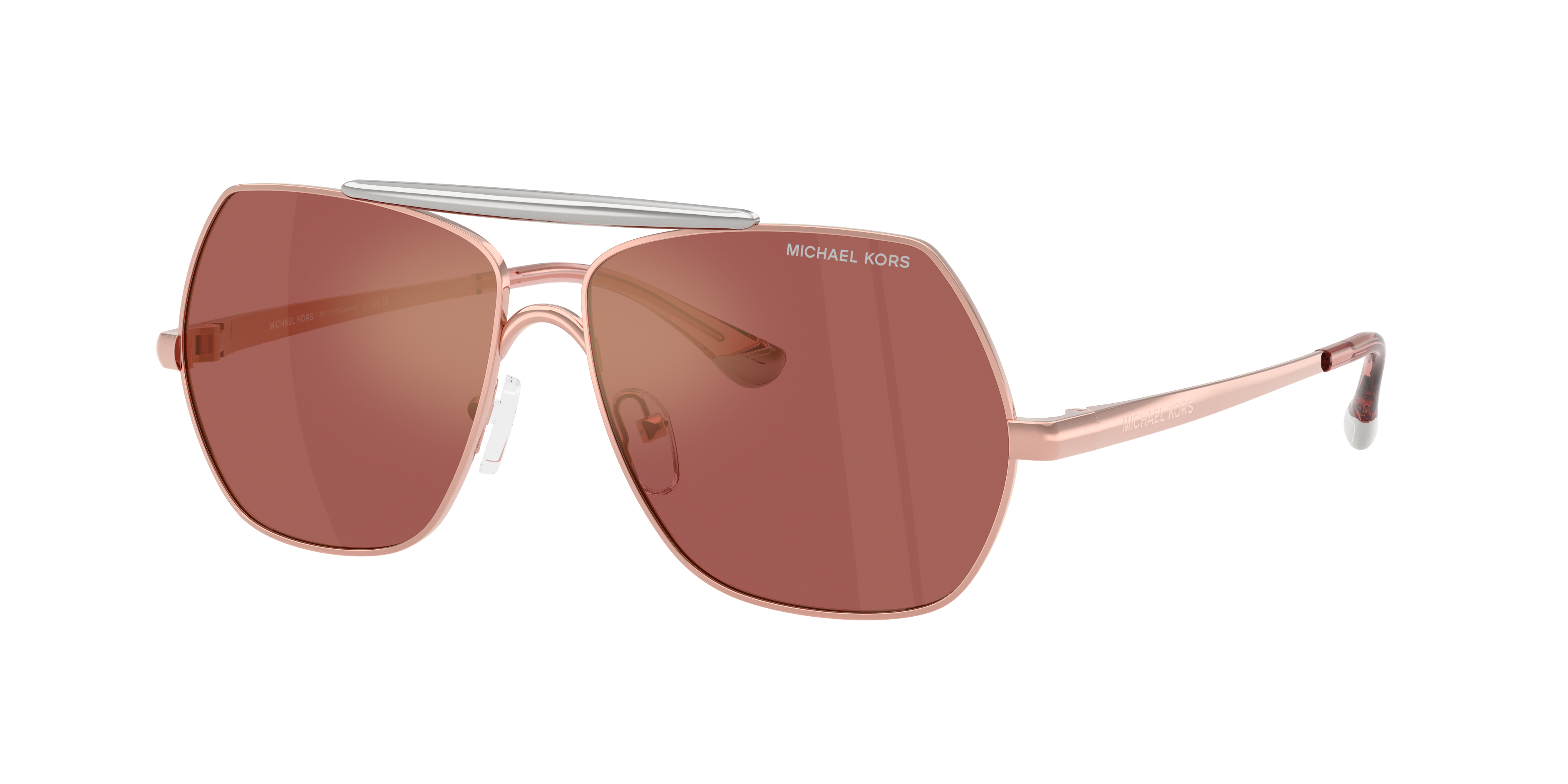 ミミガー Michael Kors MK1173 Denver L (58 - 13) with Violet lenses and Pink