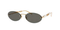 GUCCI オハルフレムサンクラス GG1922S 002 Gucci GG1922S XXL (62 - 17) with Grey lenses and Gold frame