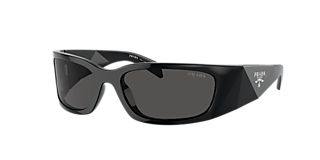 Prada PR 26ZS M (55 - 16) with Grey lenses and Black frame