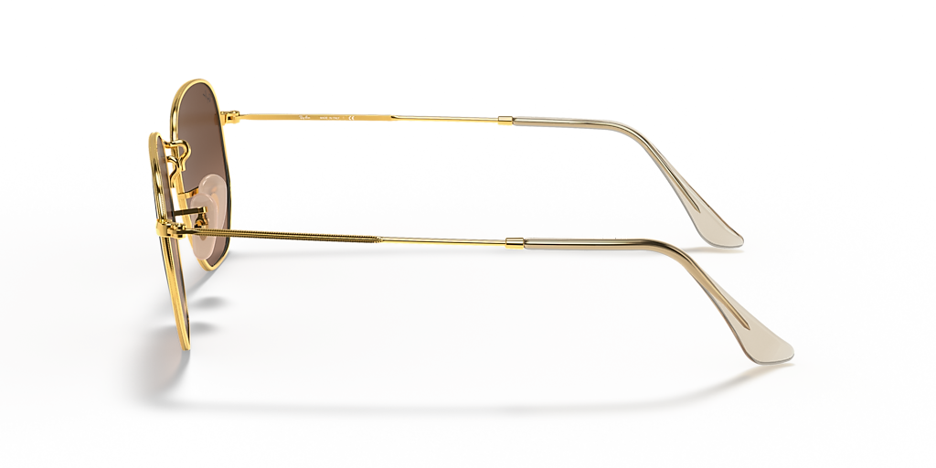 Ray-Ban RB3548N Hexagonal Flat Lenses M (51 - 21) with Brown