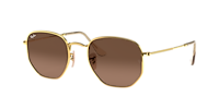 Ray-Ban RB3548N Hexagonal Flat Lenses M (51 - 21) with Brown