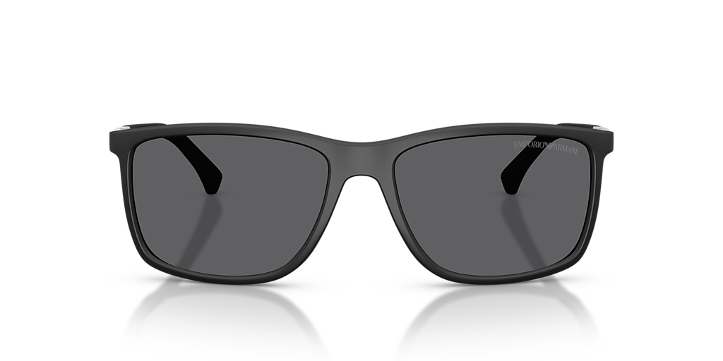 Emporio Armani OEA4058 ブラックサングラス 58mm Emporio Armani EA4058 XL (58 - 17) with Grey lenses and