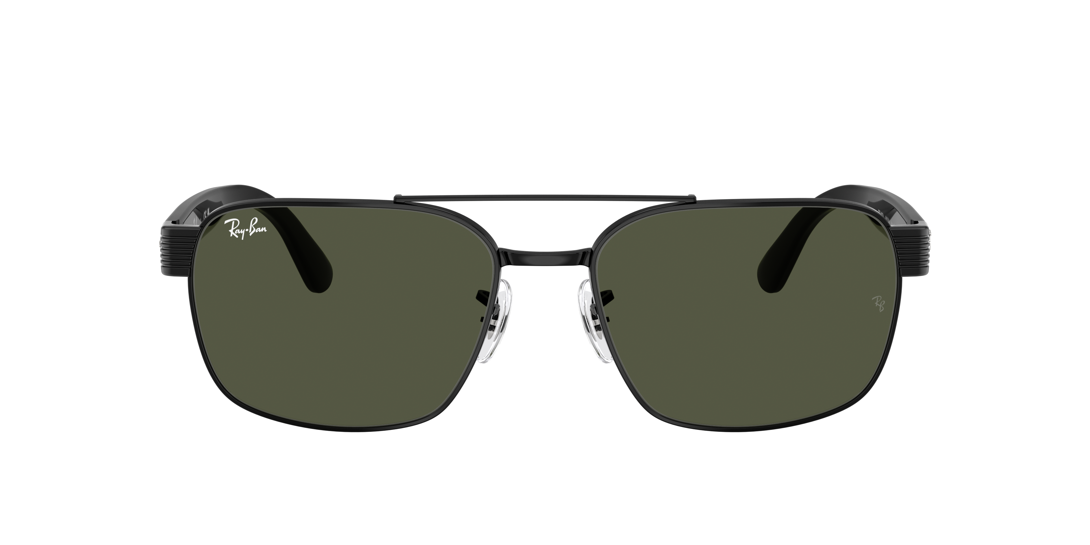 Ray-Ban RB3751 XXL (61 - 17) with Green lenses and Black frame
