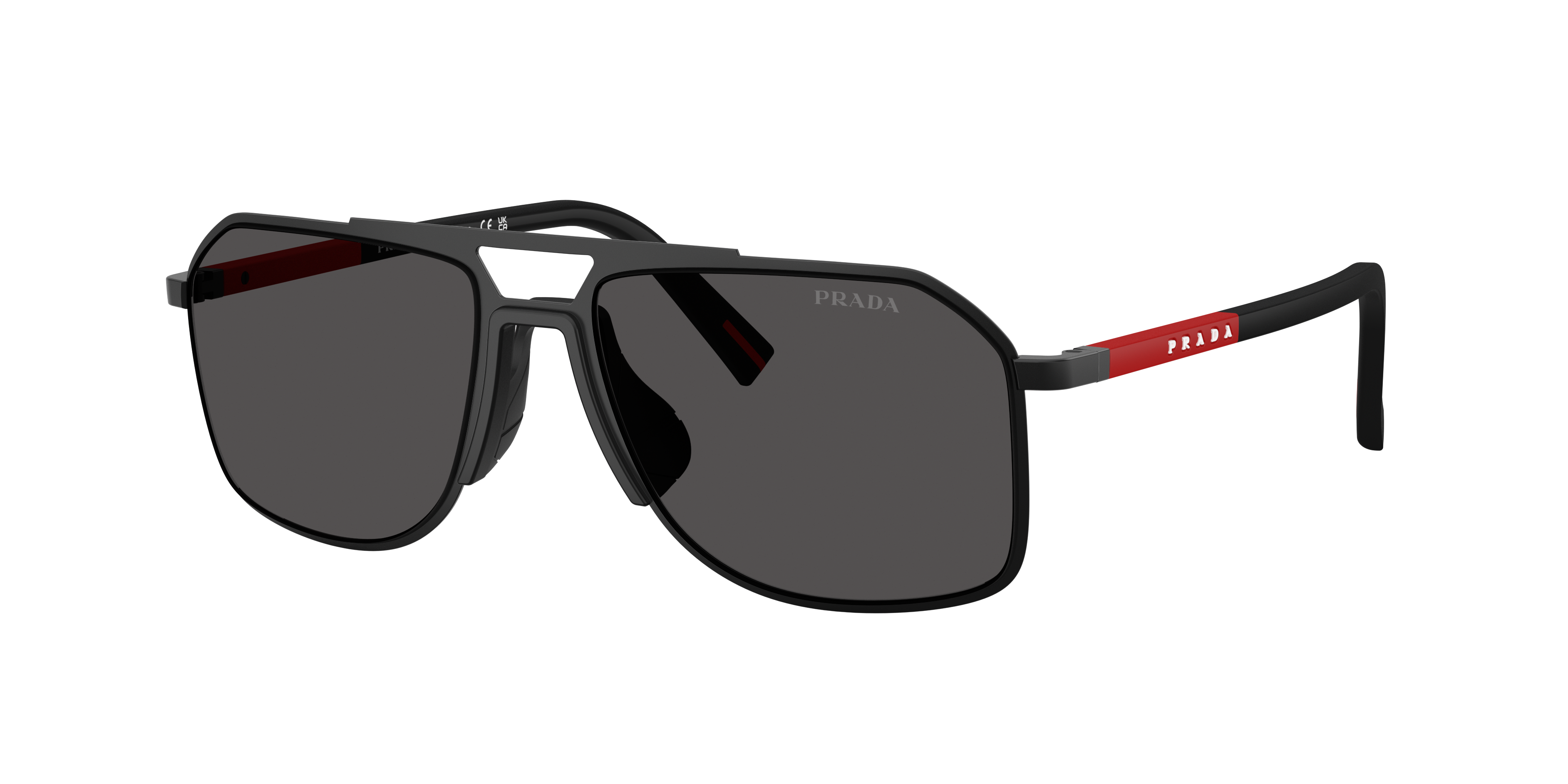 Prada Linea Rossa Man Sunglasses Ps B51s In Gray