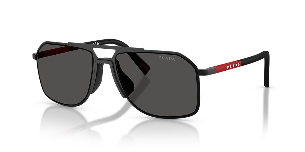 Prada Linea Rossa PS B51S L (56 - 17) with Grey lenses and Black