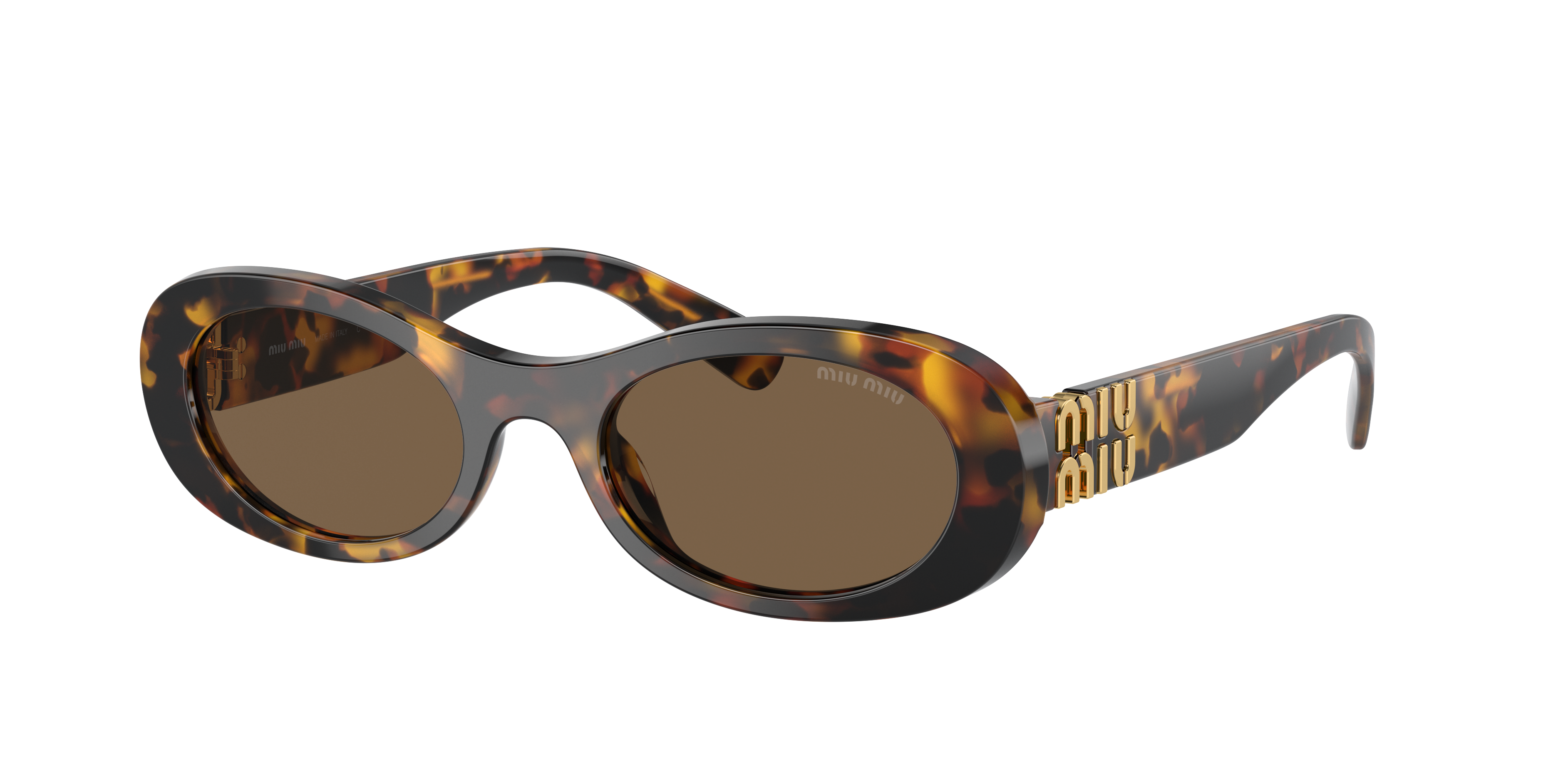 Miu Miu Woman Sunglass Mu 06zs In Brown