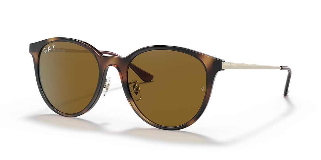 Ray-Ban RB4334D XXL (55 - 19) with Brown lenses and Tortoise frame