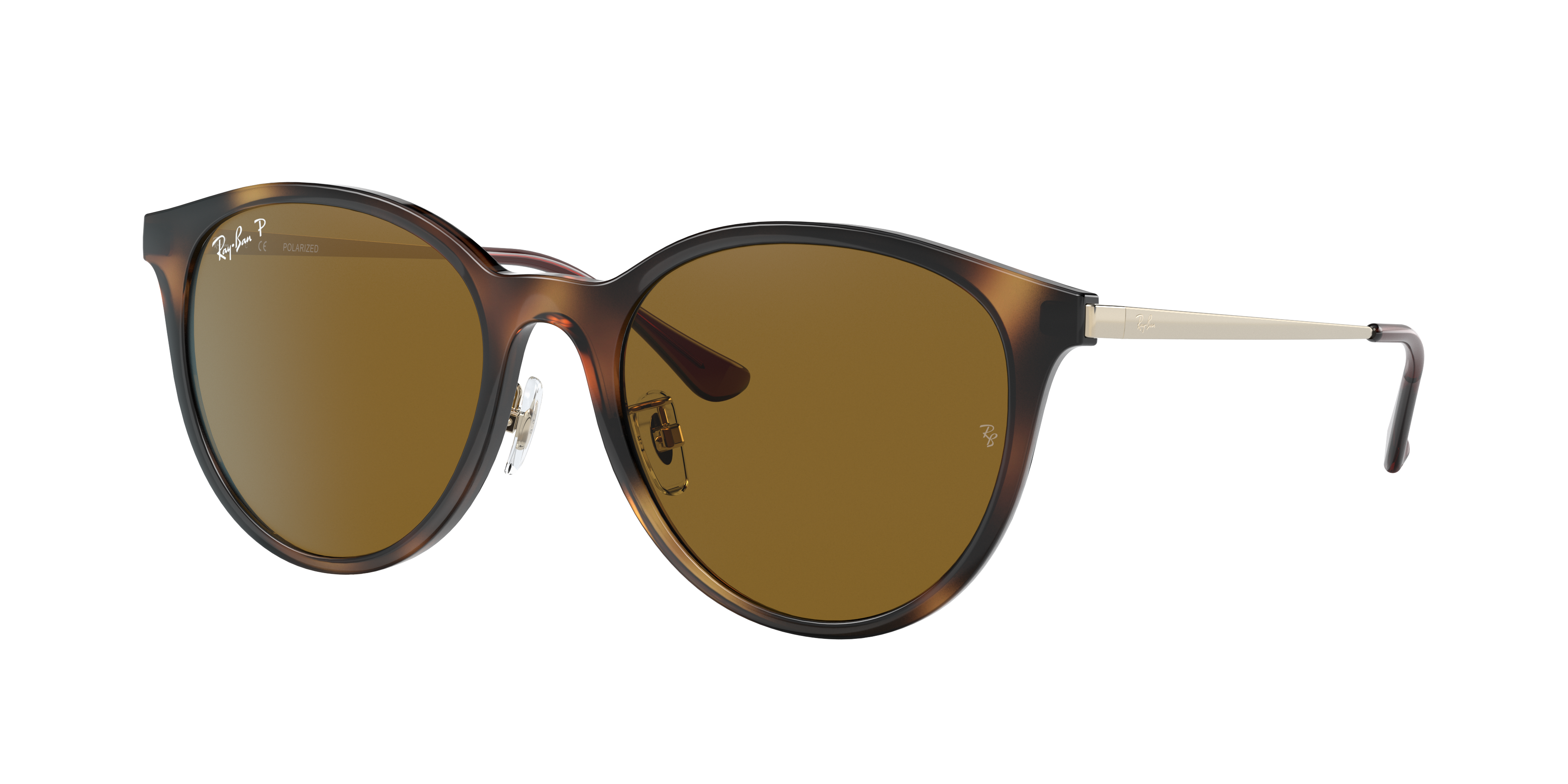 Ray-Ban RB4334D XXL (55 - 19) with Brown lenses and Tortoise frame