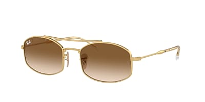 Ray-Ban RB3719 54 Light Grey & Silver Polarized Sunglasses 