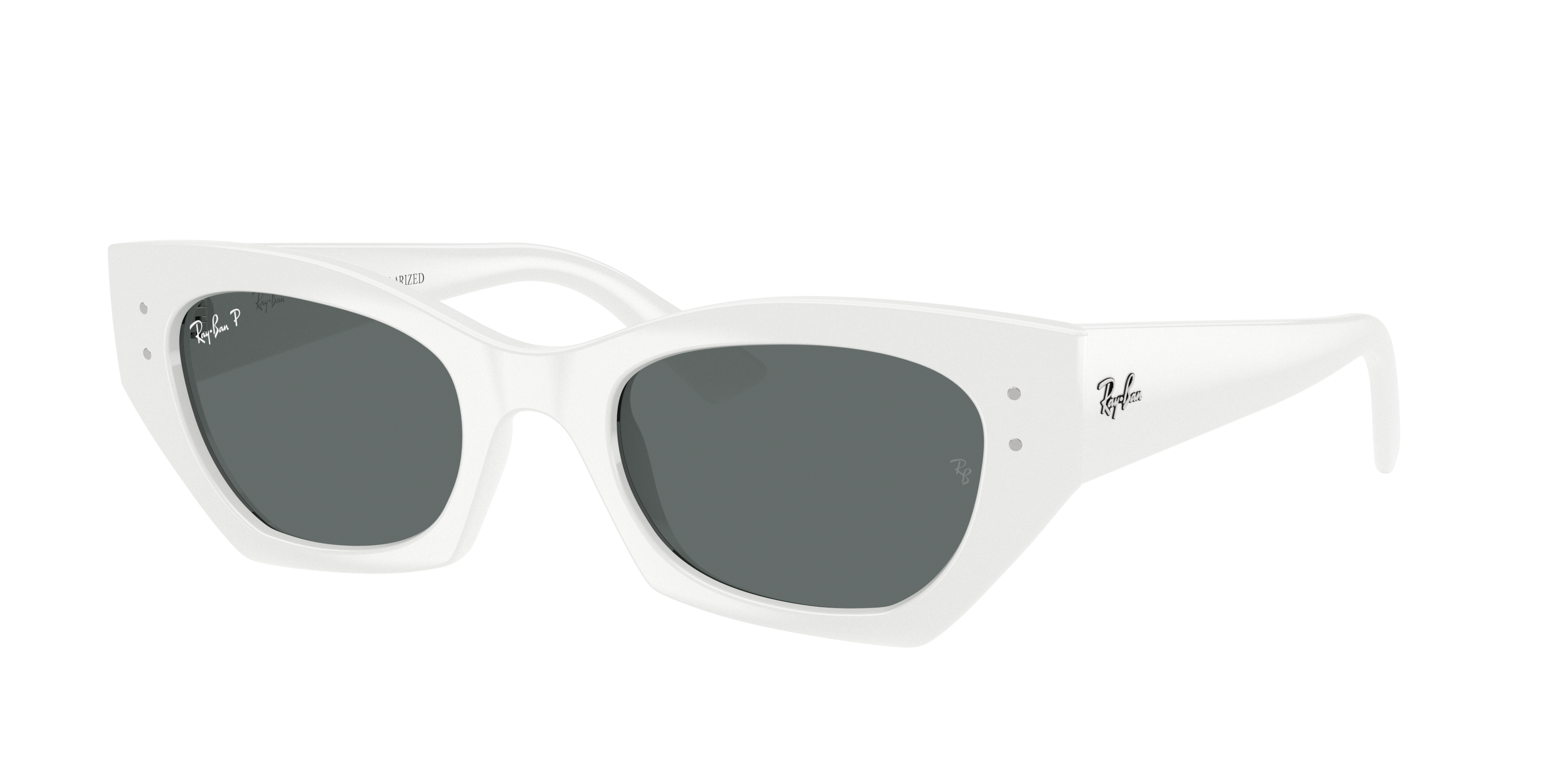 Ray-Ban RB4430 Zena S (49 - 22) with Grey lenses and White frame