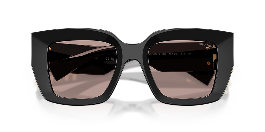 Miu Miu MU B05S XL (51 - 21) with Violet lenses and Black frame