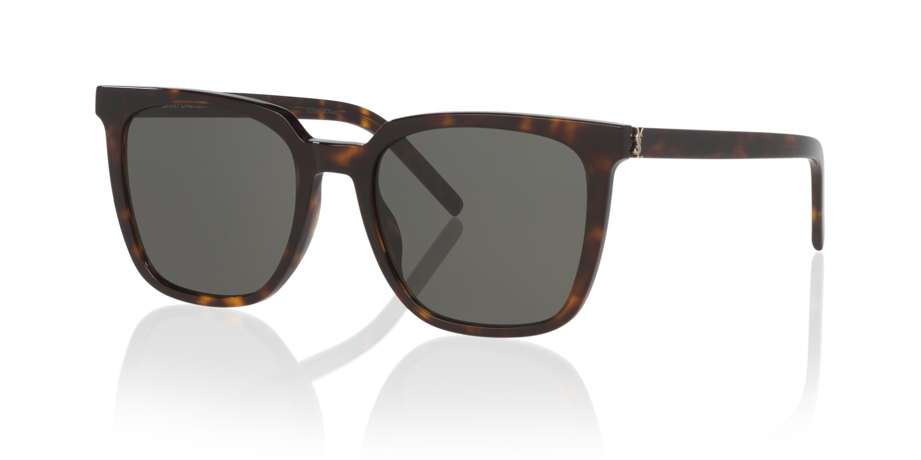 SAINT LAURENT レクタンクルフレムメカネ SLM151J 003 Saint Laurent SL M151/J Eyeglasses 003 Havana Transparent