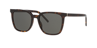Saint Laurent SL 28 XS (49 - 23) with Black lenses and Black