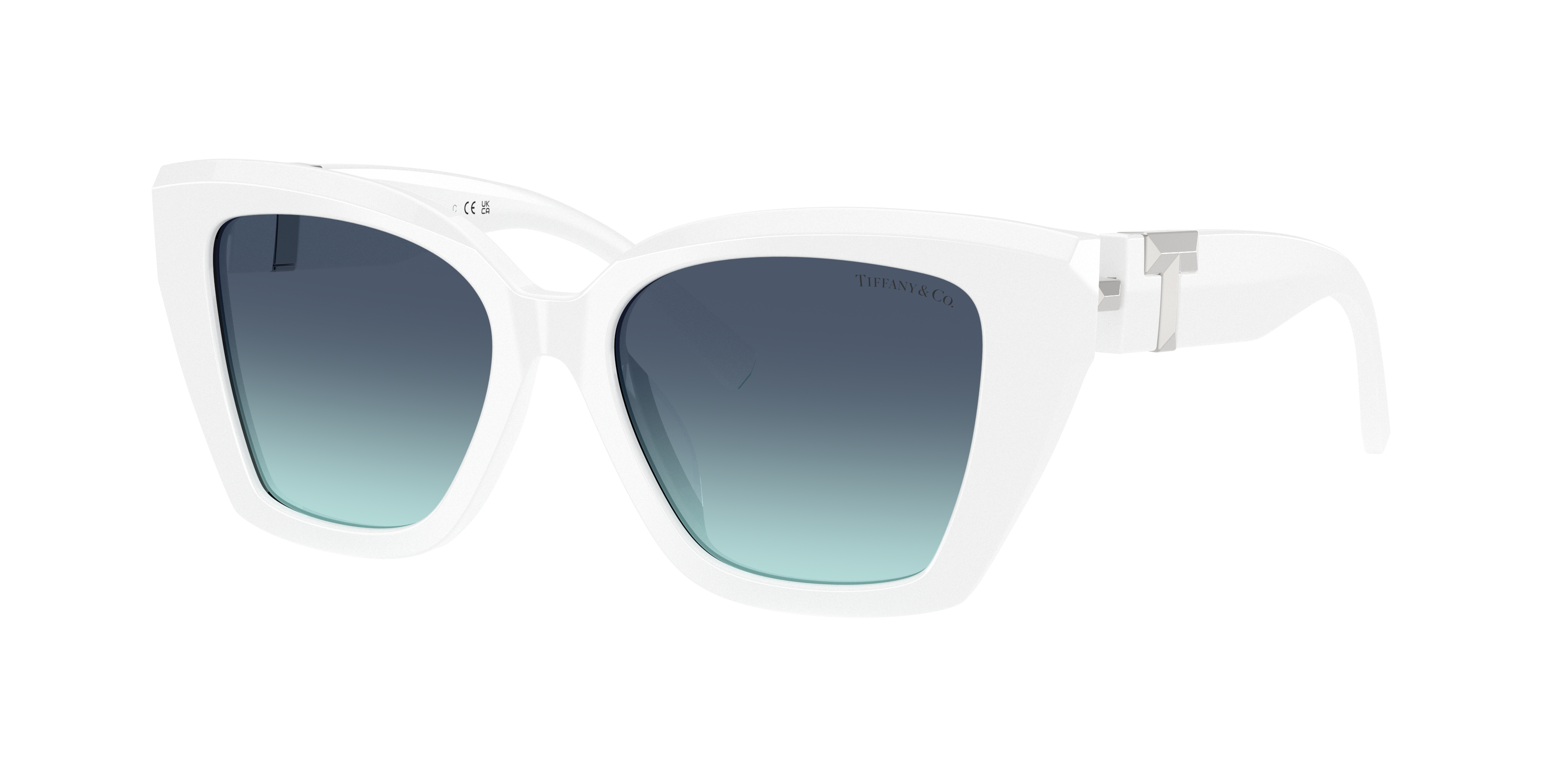 Tiffany & Co. Woman Sunglass TF4239U -  Frame color: Bright White, Lens color: Azure Gradient Blue