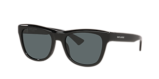 Saint Laurent SL 641 XS (52 - 20) with Black lenses and Black