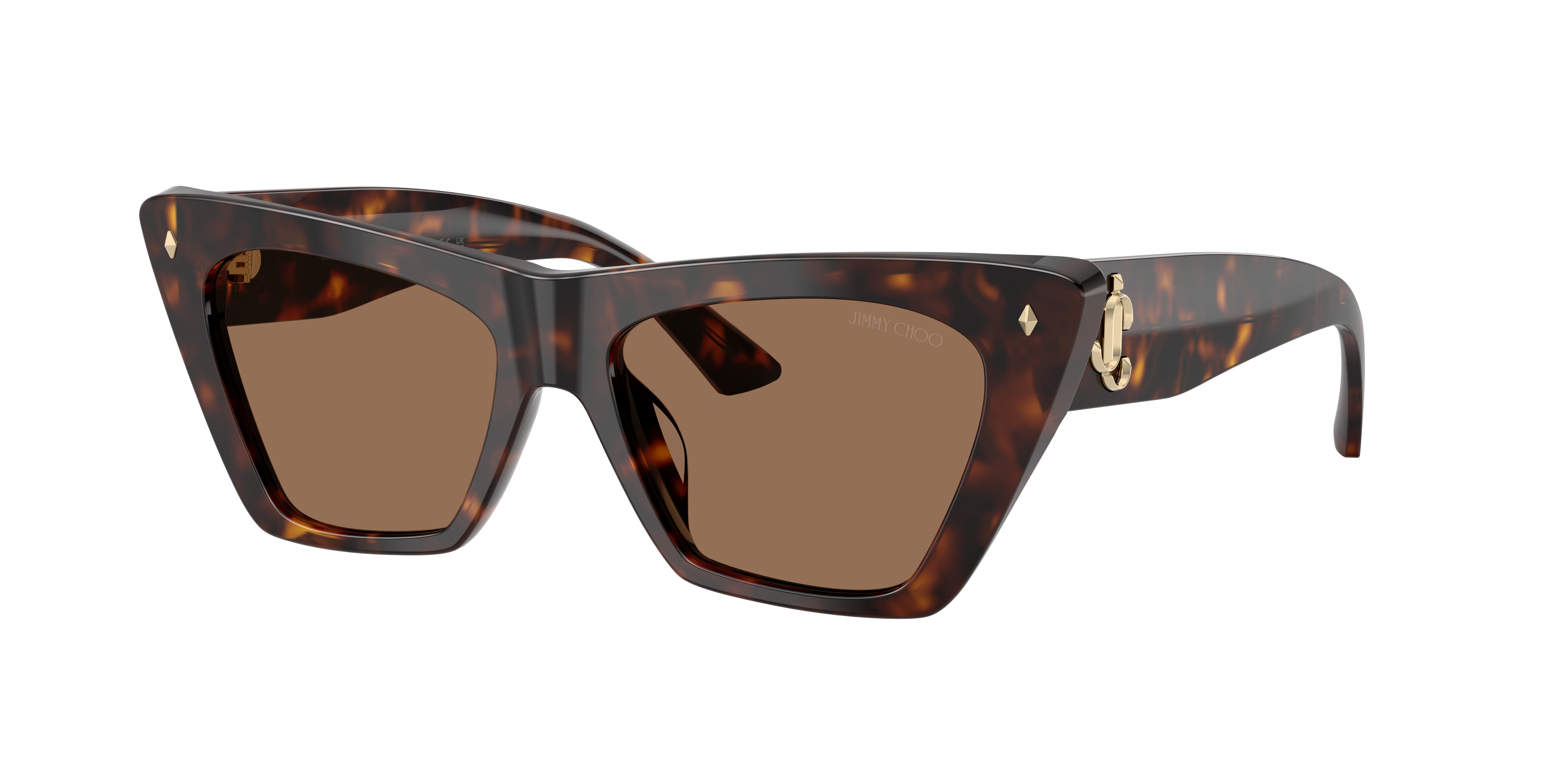 Jimmy Choo JC5062U XS (53 - 16) with Brown lenses and Tortoise