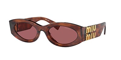 Miu Miu MU 11WS 54 Dunkelgrau & Schwarz Sunglasses | Sunglass Hut 