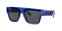 Versace VE4430U L (53 - 20) with Grey lenses and Blue frame  display picture 1
