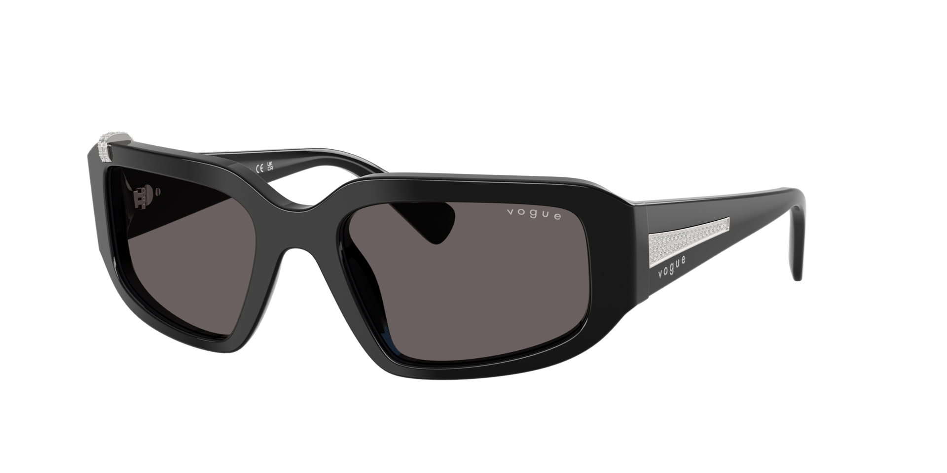Vogue Eyewear Woman Sunglass VO5688SB - Frame color: Black, Lens color: Black Smoke