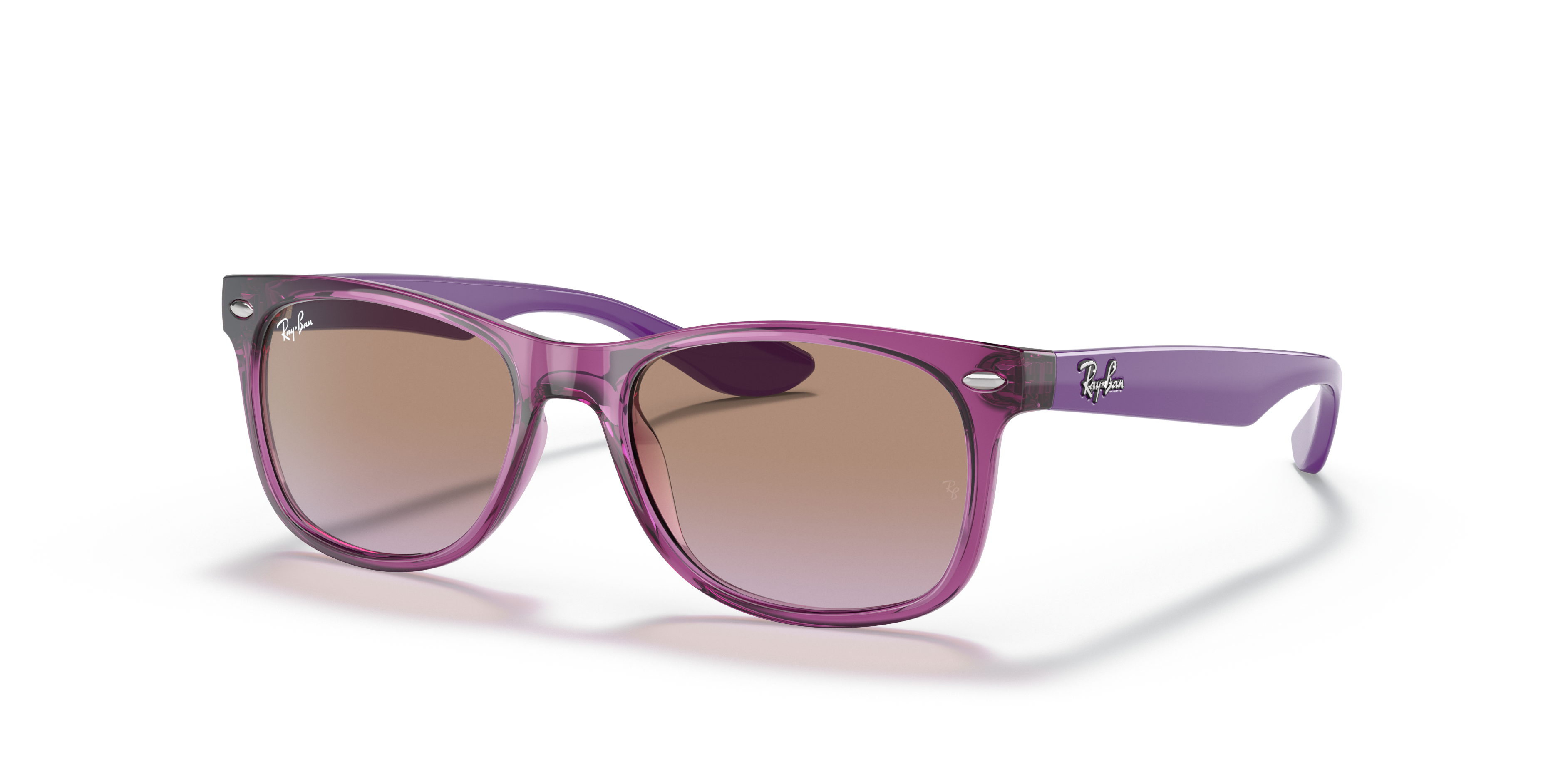 Ray-Ban RB9052SF New Wayfarer Kids M (50 - 15) with Violet lenses