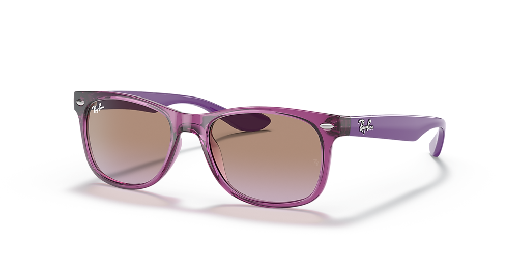 Ray-Ban RB9052SF New Wayfarer Kids M (50 - 15) with Violet lenses