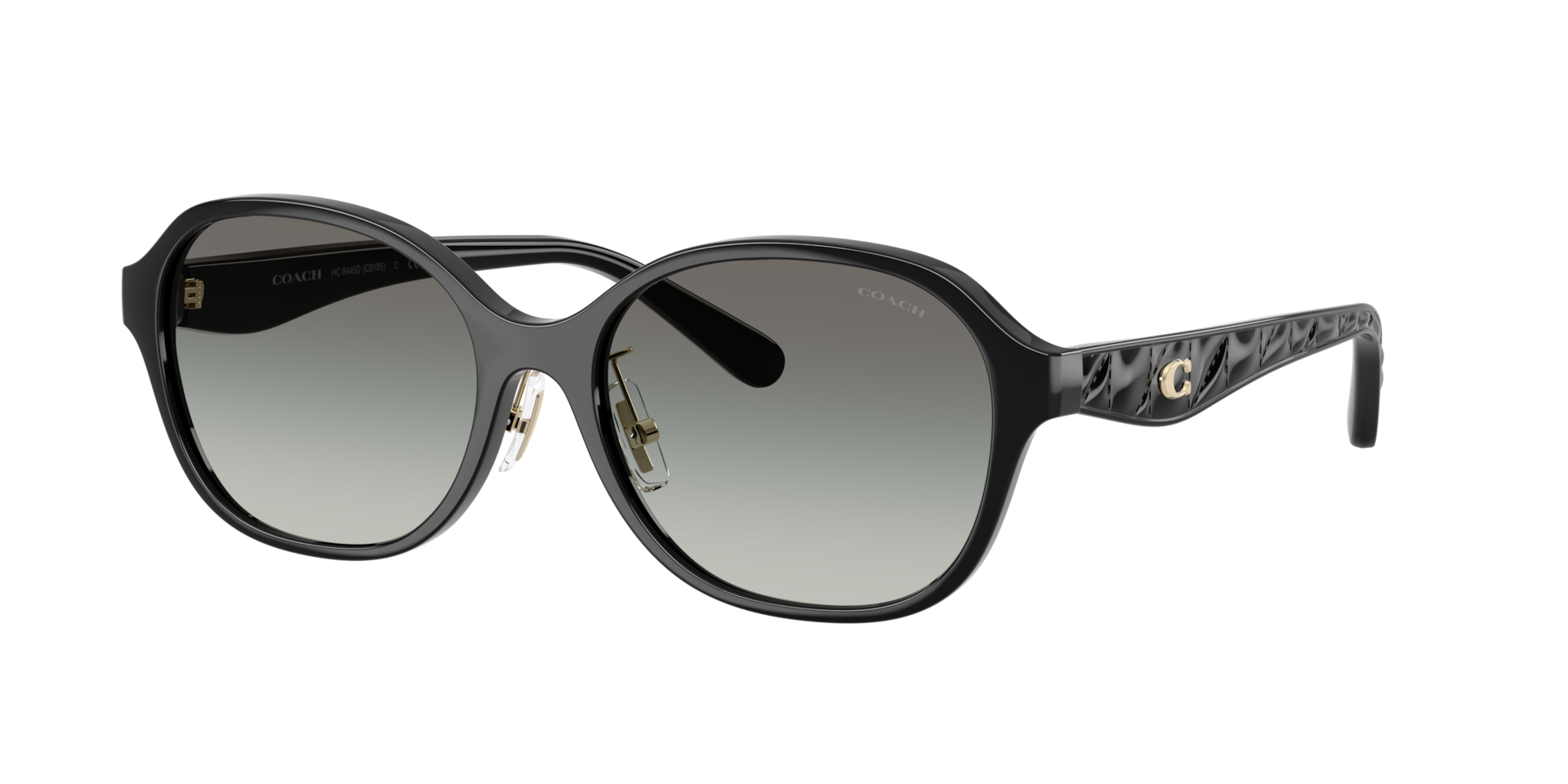 Coach CBY85 L (56 - 17) with Grey lenses and Black frame  display picture 3