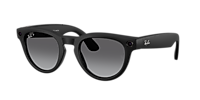 RW4013 Ray-Ban Meta Headliner Black - Unisex Sunglasses, Clear/Sapphire Lens