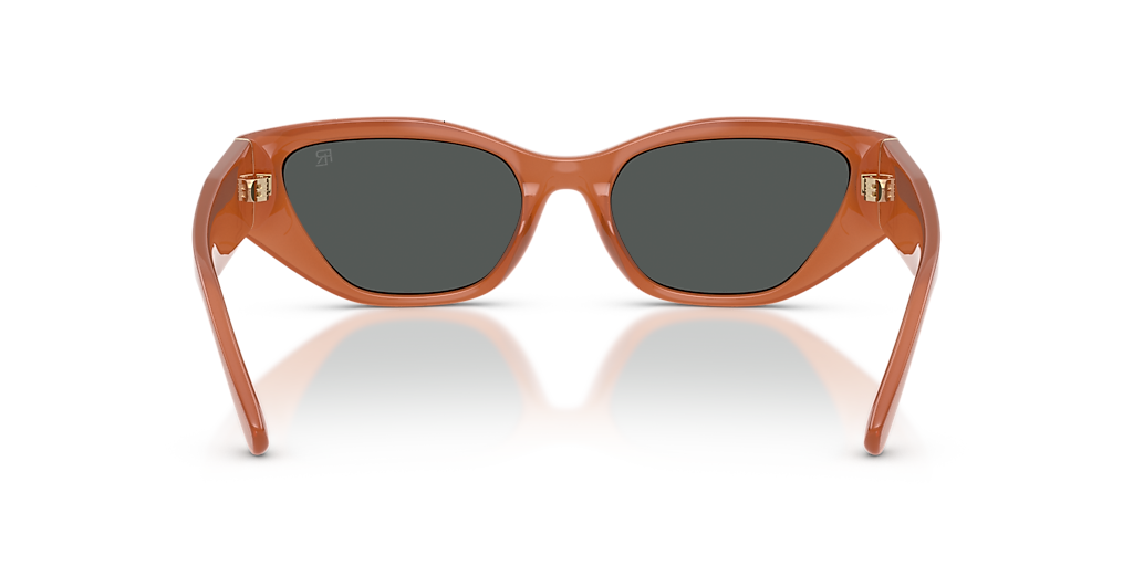 RALPH LAUREN RL8231U Transparent Amber - Women Sunglasses, Dark Grey Lens