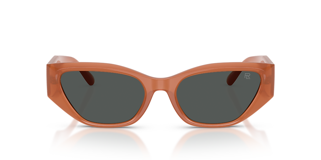 RALPH LAUREN RL8231U Transparent Amber - Women Sunglasses, Dark Grey Lens