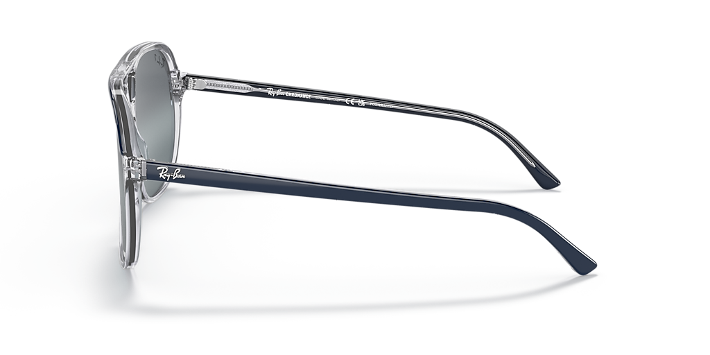 RAY-BAN RB2198 Bill Blue On Transparent - Unisex Sunglasses, Clear/Blue Lens