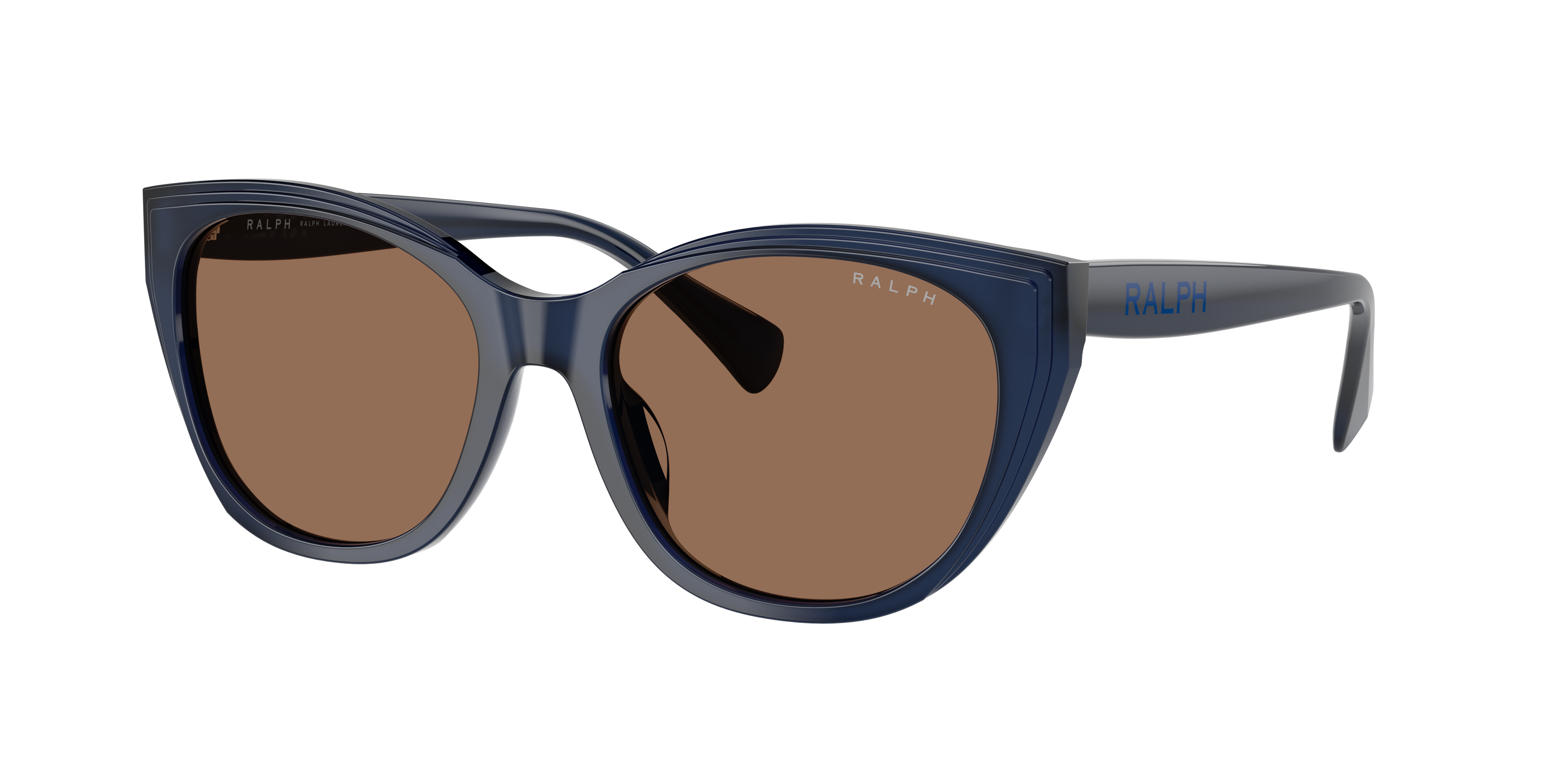 Ralph Woman Sunglass RA5324U -  Frame color: Shiny Transparent Opalescent Blue, Lens color: Brown
