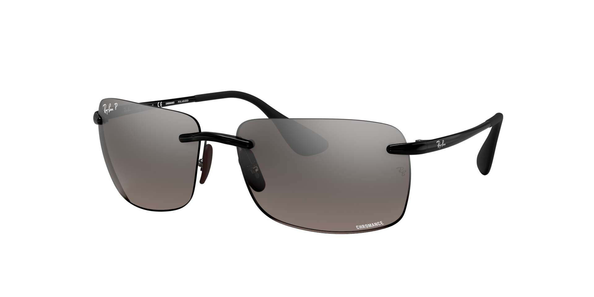 Ray-Ban Man Sunglass RB4255 Chromance - Frame color: Black, Lens color: Silver