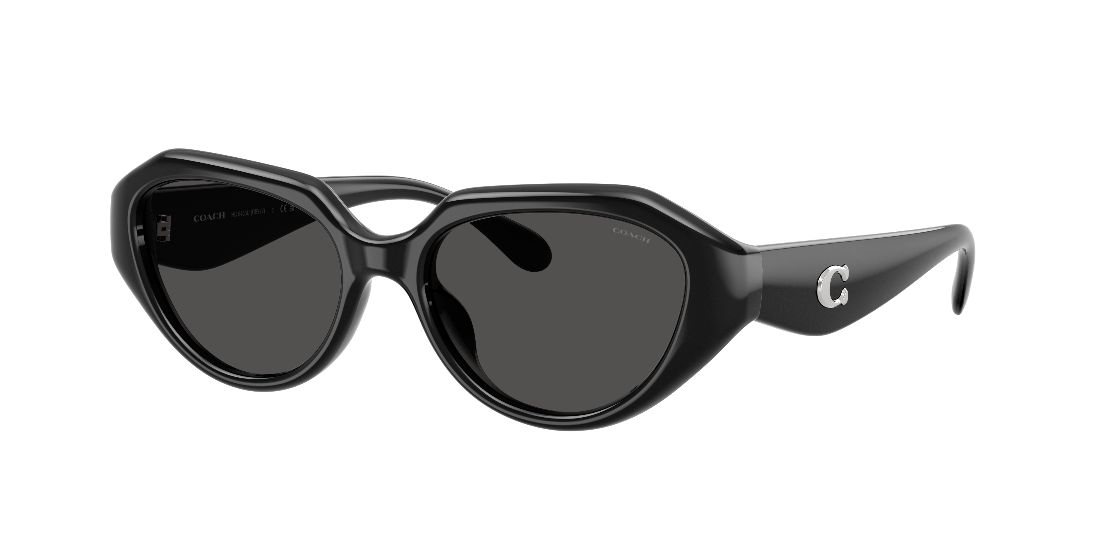 Coach C Hardware Geometric Sunglasses In Black