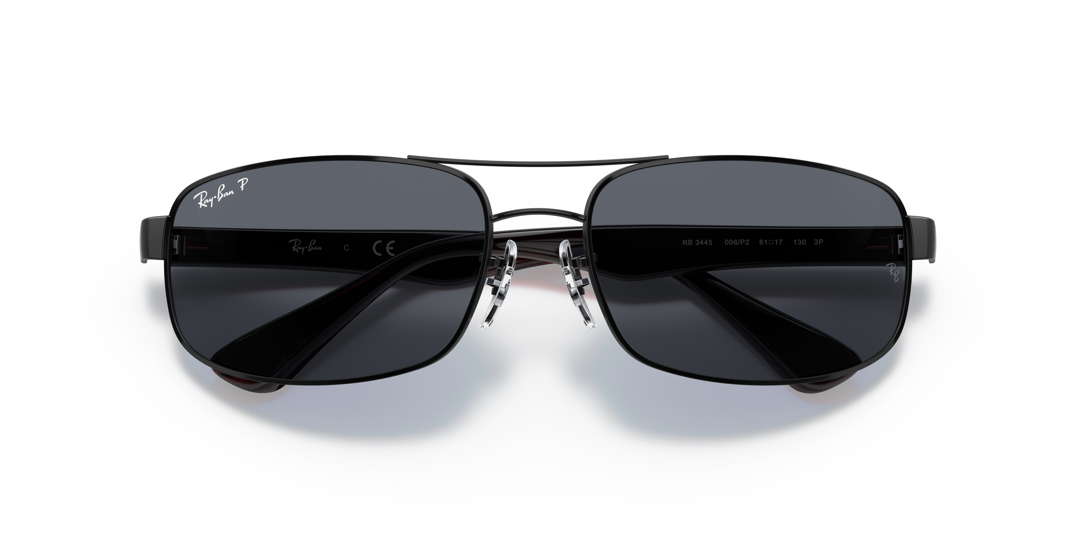 Ray-Ban RB3445 M (61 17) with Grey lenses and Black frame