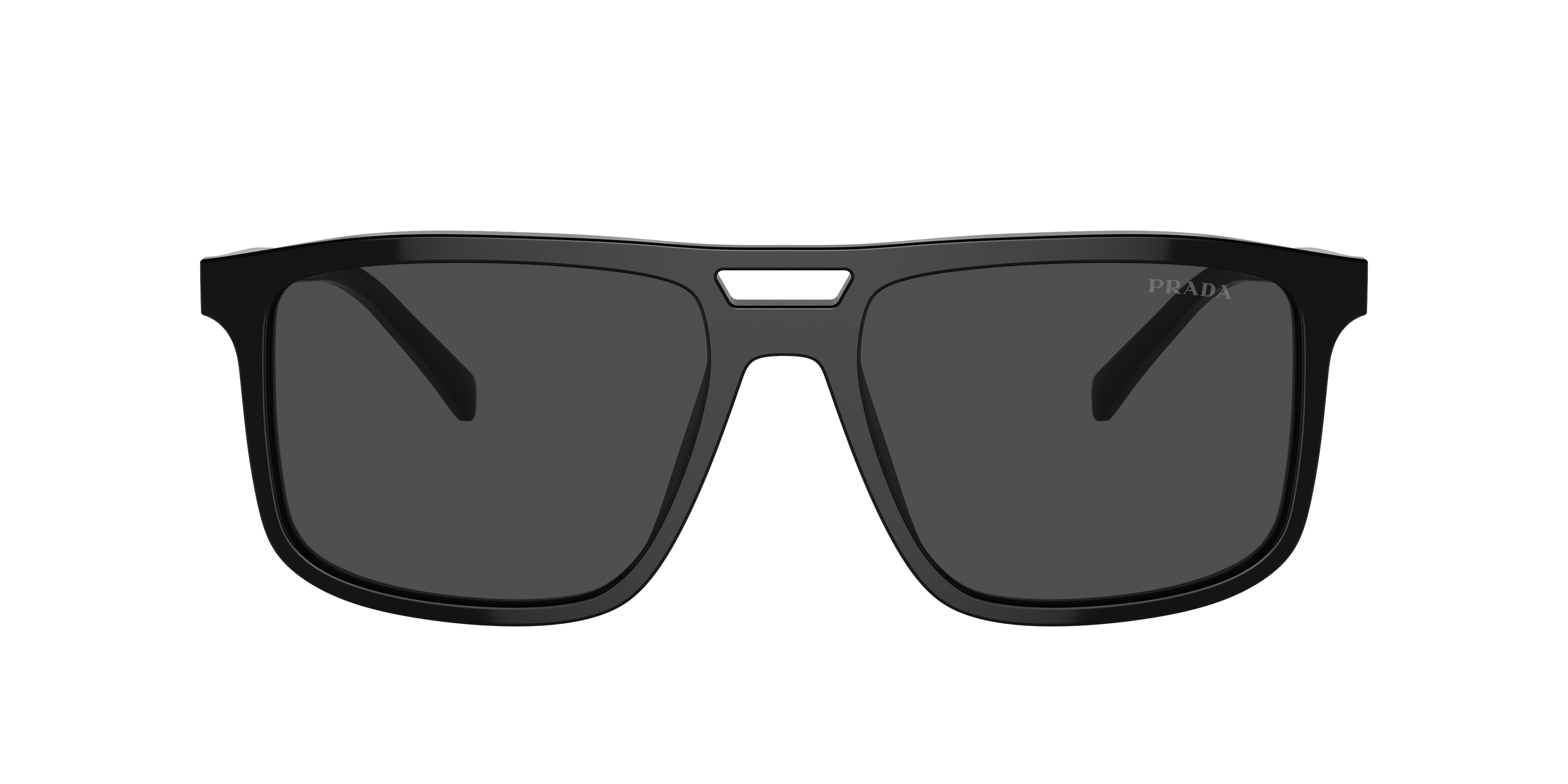 Prada PR A22SF XL (58 - 16) with Grey lenses and Black frame
