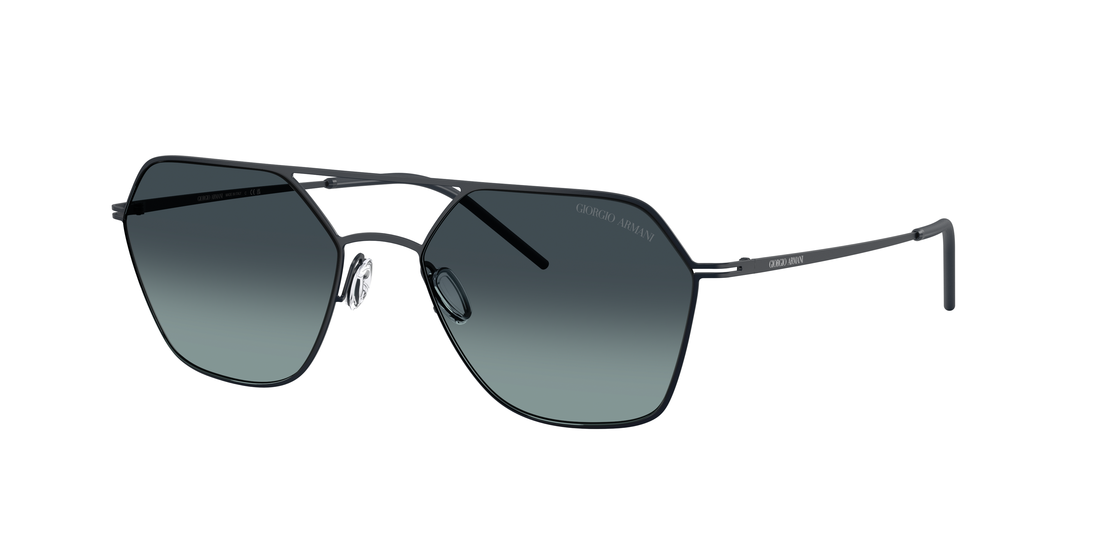 Giorgio Armani Herren Blau Verlaufstönung Mann Sunglass Ar6185 - Rahmenfarbe: Matt Blau, Linsenfarbe: